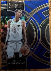 2023-24 Panini Select - Premier Level Blue Prizm #121 Victor Wembanyama (RC) - Picture 1 of 2
