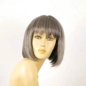 perruque femme 100% cheveux naturel grise ref JACKIE 44 - Picture 1 of 9