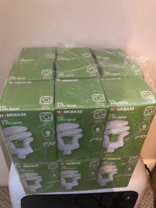 18 X CFL 2 Pin Spiral 9 Watts G24d-1 PLC 2P Bulb Warm White 1000K Lamp Lighting - Picture 1 of 2