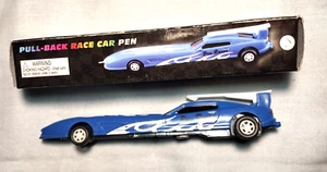 PULL-BACK RACE CAR * TOY PEN * BLUE * Pen Racer * Giftco * China - Picture 1 of 5