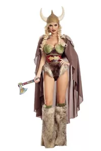 Party King Valhalla Honey Halloween Costume Size S - New HEADPIECE NOT INCLUDED - Picture 1 of 6
