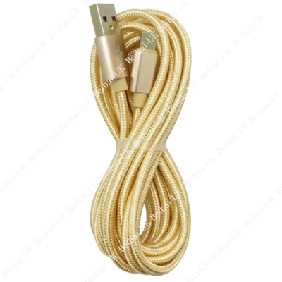 10Ft USB Charger Cable Fast Charge Data Cord Heavy Duty For iPhone 6 7 8 X 11 SE - Image 1 of 4
