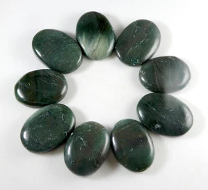 Natural 1.6 Inch Green Aventurine Oval Cabochon Loose Gems 1068.45 Ct 11 Pcs Lot - Picture 1 of 9