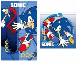 Sonic Kids Towel Set 30X50 + 30X30 Guest Towel Face Towel - Picture 1 of 1