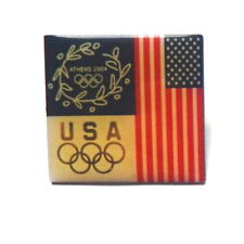HAT PIN USA 2004 Athens, Flag Olympic, TM ATHOC 36 USC 220506 AMINCO