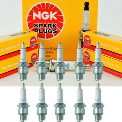 Bujía estándar NGK genuina 10 piezas para Chevy/Aston Martin/Volkswagen Foto 1 de 4