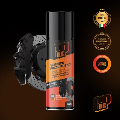 Vernice Spray per Pinze Freni Lucido ad Alta Temperatura Rosso Nero Tuning Auto - Immagine 1 di 2