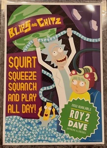 Blips and Chitz Giclée Art Print Meg Hyland Variant Edition numbered 1/20 8"x12" - Picture 1 of 2