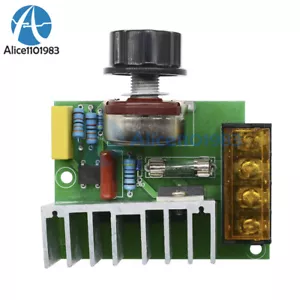 4000W 220V AC SCR Voltage Regulator Dimmer Thermostat Electric Motor Controller - Picture 1 of 10