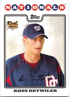 2008 Topps #92 Ross Detwiler - Image 1 of 2