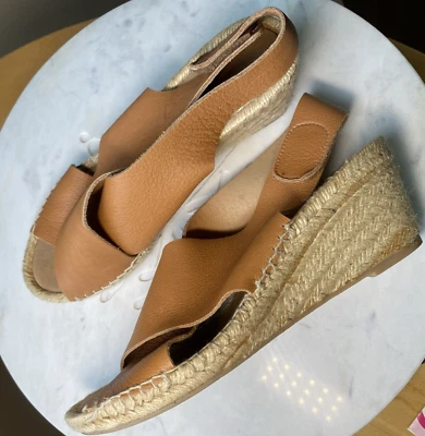 Maypol Zapatos España Alpargatas Confort Cuña 40 9 Cuero Tostado Boho Festival Y2K Foto 1 de 4