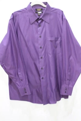 Camisa Manga Larga MURANO Talla 17 35 Etiqueta Dorada Púrpura Foto 1 de 4