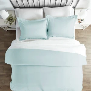 Ultra Soft 3PC Duvet Cover Set for Comforter by Kaycie Gray Hotel Collection - Picture 1 of 16