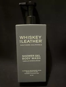Whiskey & Leather VANILLA SANDALWOOD Body Wash Shower Gel - 32oz - Picture 1 of 2