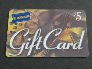 BLOCKBUSTER VIDEO $5 GIFT CARD ORIGINALE DEL 2000 - NESSUN VALORE SU CARD - RARA - Foto 1 di 2
