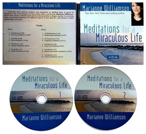 WILLIAMSON M. *VG* "MEDITATIONS FOR A MIRACULOUS LIFE" 2007 US HAY HOUSE 2XCDs - Picture 1 of 1