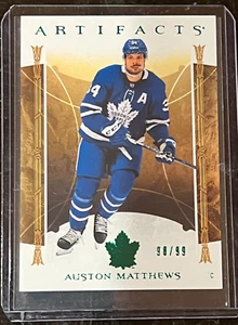 Auston Matthews Emerald /99 2022-23 Upper Deck Artifacts Stars #127 - Picture 1 of 2