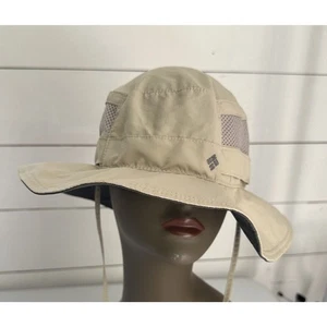 Columbia Hat Khaki Nylon Vented Lightweight Fishing Hiking Coolmax Size O/S - Picture 1 of 10