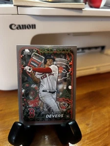 2024 Topps Holiday - Rafael Devers #H151 Silver Glitter - Picture 1 of 2