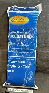 NEW ENVIROCARE MICRO FILTER VACUUM BAGS RICCAR 8000. +, 12 BAGS - Picture 1 of 5