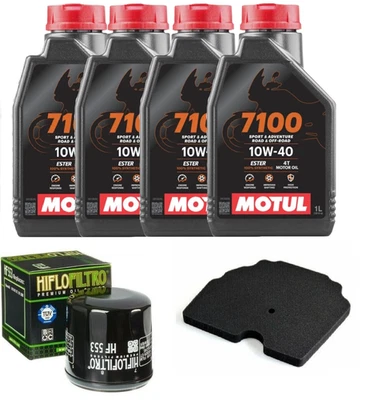 MOTUL HIFLO KIT/TAGLIANDO MOTUL 7100 10W40 FILTRI ARIA OLIO PER BENELLI TRK 502 X 2017 2020