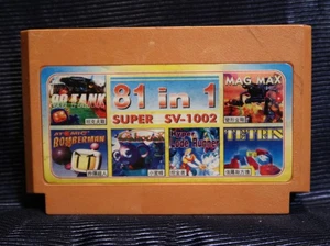 Bomberman x81 - Famiclone Famicom Pegasus Dendy 60 pin Nes 8 bit Game Cartridge - Picture 1 of 4