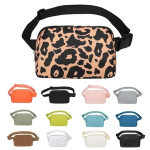 VOROLO Unisex Bauchtasche Gürteltasche Crossbody verstellbarer Riemen Leopard Gelb - Bild 1 von 5