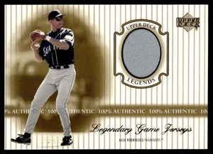 2000 Upper Deck Legends Legendary Game Jerseys Alex Rodriguez Seattle Mariners - Picture 1 of 2