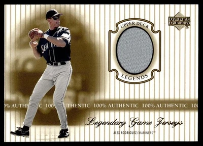 2000 Upper Deck Legends Legendary Game Jerseys Alex Rodriguez Seattle Mariners - Image 1 of 2