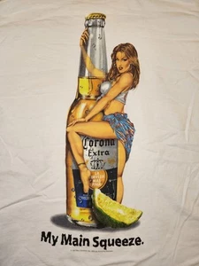 Vintage Corona Extra Shirt "My Main Squeeze" Bierflasche Good Girl T-Shirt Medium - Bild 1 von 11