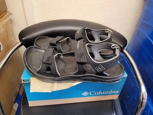 Columbia Watershot Men's Sandals In All Black Size UK 11 - Picture 1 of 11
