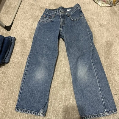 Y2K Levi's 550 Relaxed Fit Regular Jeans Boys Size 8 Blue Denim Everyday Casual - Image 1 of 4