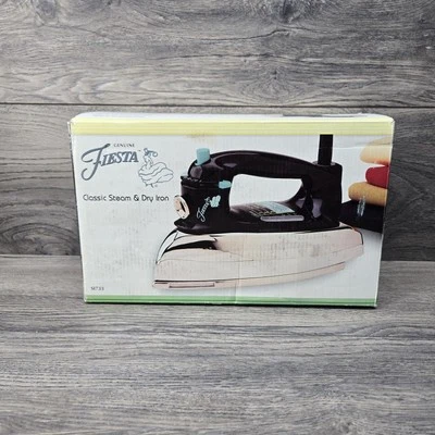 Original Fiesta Clásico Vapor Y Hierro Seco Raro Nuevo De Colección Azul S1733 Foto 1 de 4
