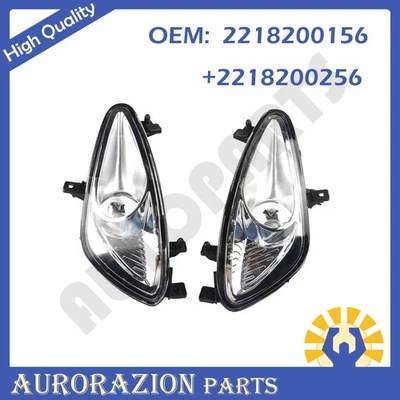 2218200156 Pair Front Bumper DRL Fog Lamp For Mercedes-Benz W221 S550 2007-2009  - Image 1 of 4