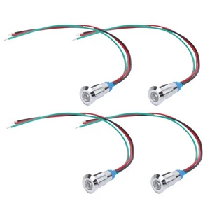 4 Set LED Kontrollleuchte Signal 2 Farbe Gemeinsame Anode 8mm 220V Rot Grün❀ - Bild 1 von 15