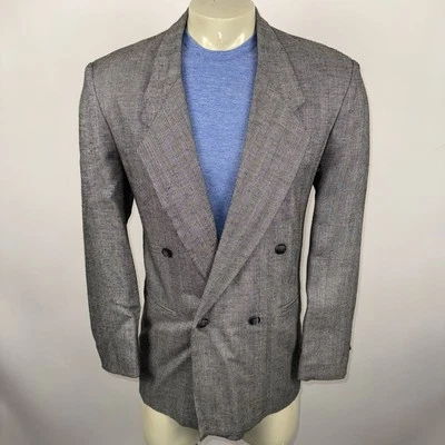 Винтажный город улицы куртка Blazer костюм Sport пальто двубортный 80-х мужской 42 - Изображение 1 из 4