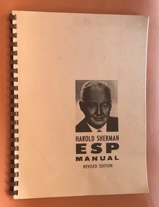 Harold Sherman ESP Manual SIGNED Revised Ed Spiral Bound | Vtg Metaphysical Book - Picture 1 of 6