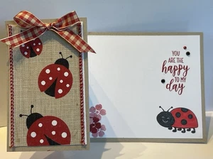 4 Stampin Up!  "You are the Happy to my day" Fun Fold DIY mit Hello Lady Bugs - Bild 1 von 3