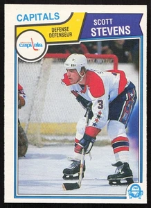 1983-84 O-Pee-Chee #376 Scott Stevens Washington Capitals ROOKIE MINT - Picture 1 of 2