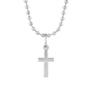Stylish Christian Silver Plated Jesus Christ Cross Chain Necklace for unisex - Picture 1 of 5