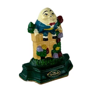 Vintage Cast Iron Door-Stop Humpty Dumpty Painted Metal Farmhouse Decor Rustic - Bild 1 von 9