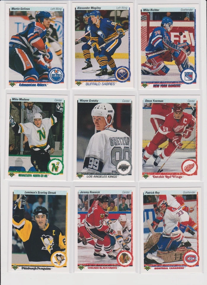 1990-91 Upper Deck Hockey U-pick NM you pick base stars RC rookie Hall of Famers - Image 1 of 1