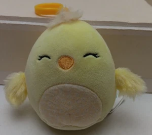 Squishmallows Aimee The Chick EASTER Clip-on Keychain Plush Stuffed Animal - Picture 1 of 7