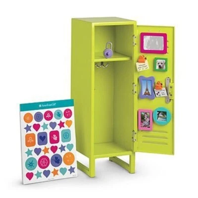 AMERICAN GIRL DOLL TRULY ME LIME GREEN SCHOOL LOCKER SET NIB RETIRED FREE SHIP - Image 1 of 3