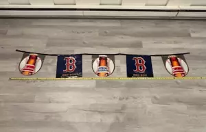 Red Sox -2002 Budweiser Bar/Patio Banner 2 Caras 7' Largo ~Interior/Exterior - Imagen 1 de 9