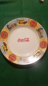 Coca-Cola Plate 11" Checkered By Gibson no flaws coke - Picture 1 of 4