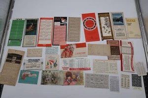 calendar lot miniature card ink blotter pocket vintage ad planner - Picture 1 of 9