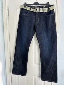 "Pantalones de mezclilla azules para hombre Enzo ZE 989 pierna recta talla 36R/pierna 32""" - Imagen 1 de 8