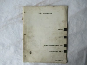 White 2255 tractor CAT 3150 engine over under hydraulic shift service manual - Picture 1 of 12