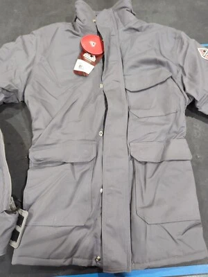 Bulwark FR JLP8Y1 Heavyweight Insulated L-RG Parka FR ComforTouch Grey W/hood - Image 1 of 4